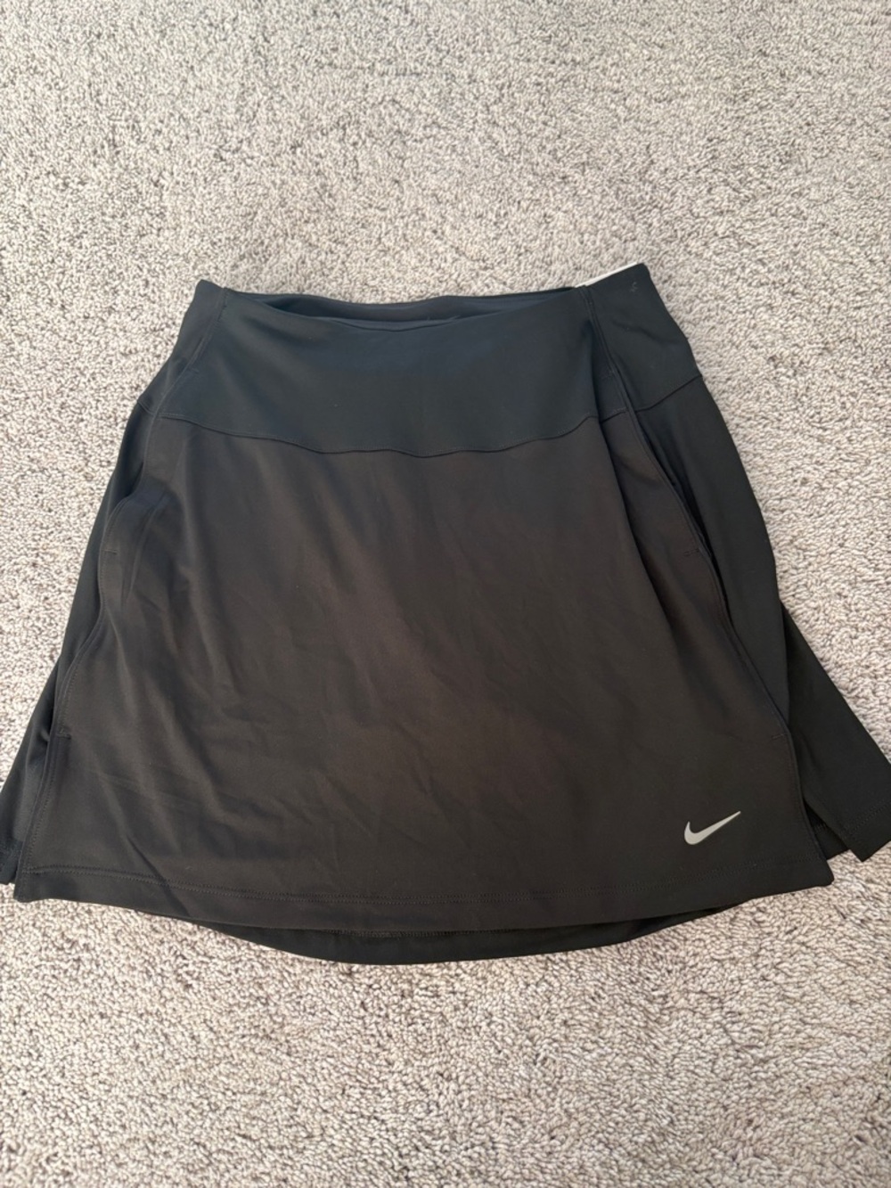 Nike Black Performance Skort with Silver Swoosh